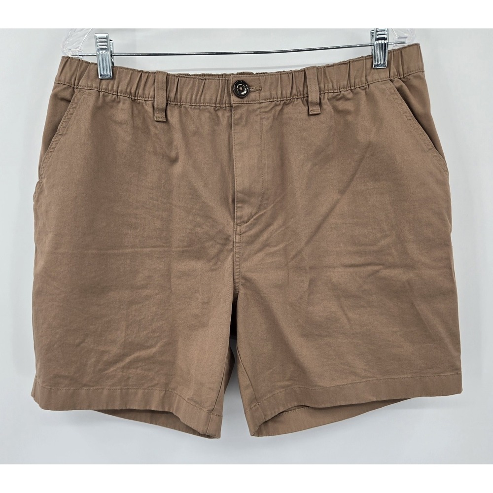 Chubbies Shorts Mens XL 7" Inseam Originals Brown Stretch Twill Chino